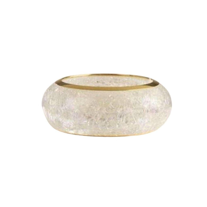 Chloé-Alexis Crackled Transpired Resin Bangle Bracelet - Runway Catalog