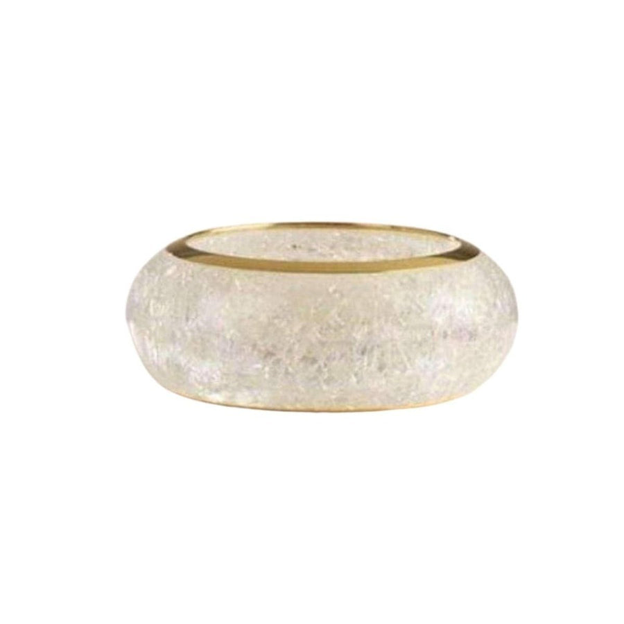 Chloé-Alexis Crackled Transpired Resin Bangle Bracelet - Runway Catalog