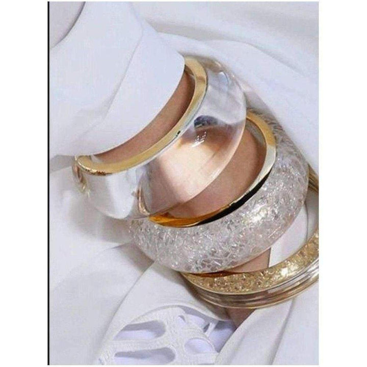 Alexis Crackled Transpired Resin Bangle Bracelet
