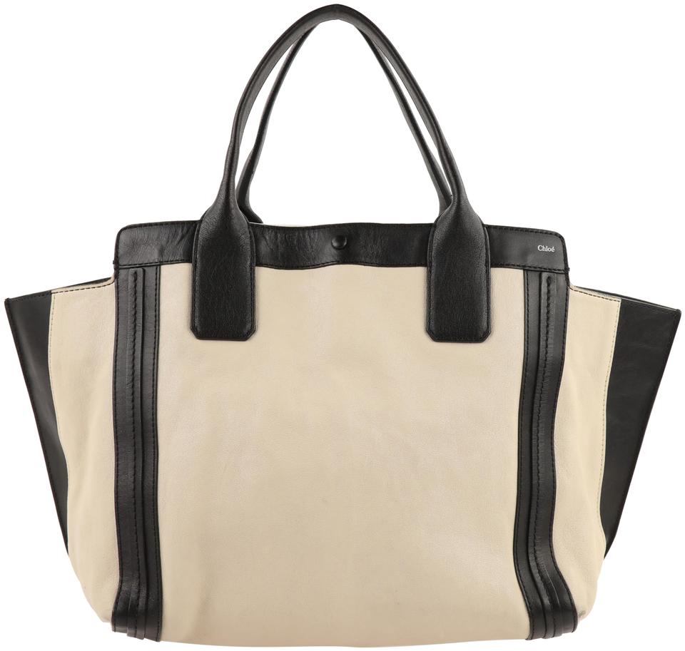 Chloé Alison Beige Lambskin Leather Tote