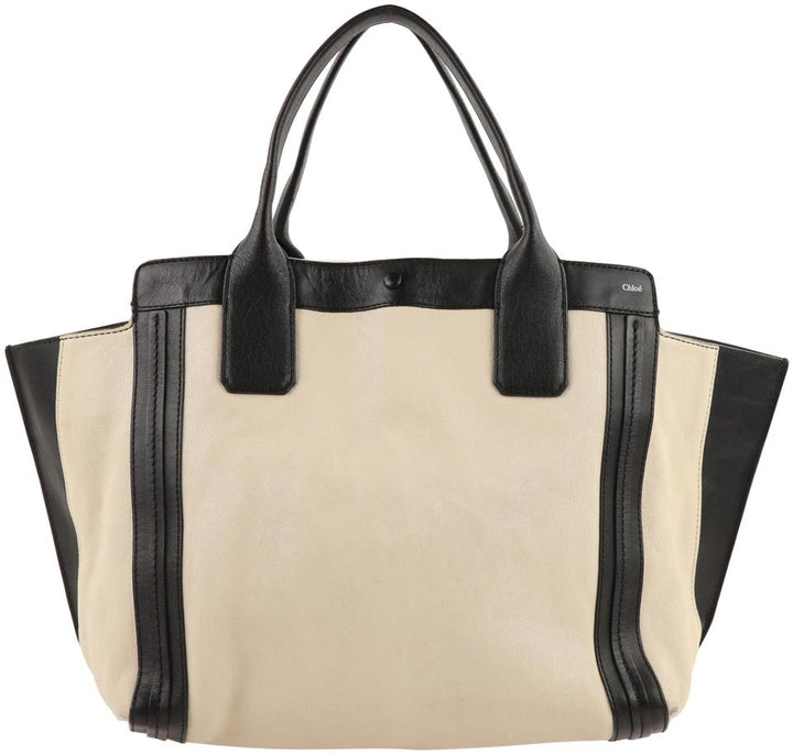 Chloé Alison Beige Lambskin Leather Tote