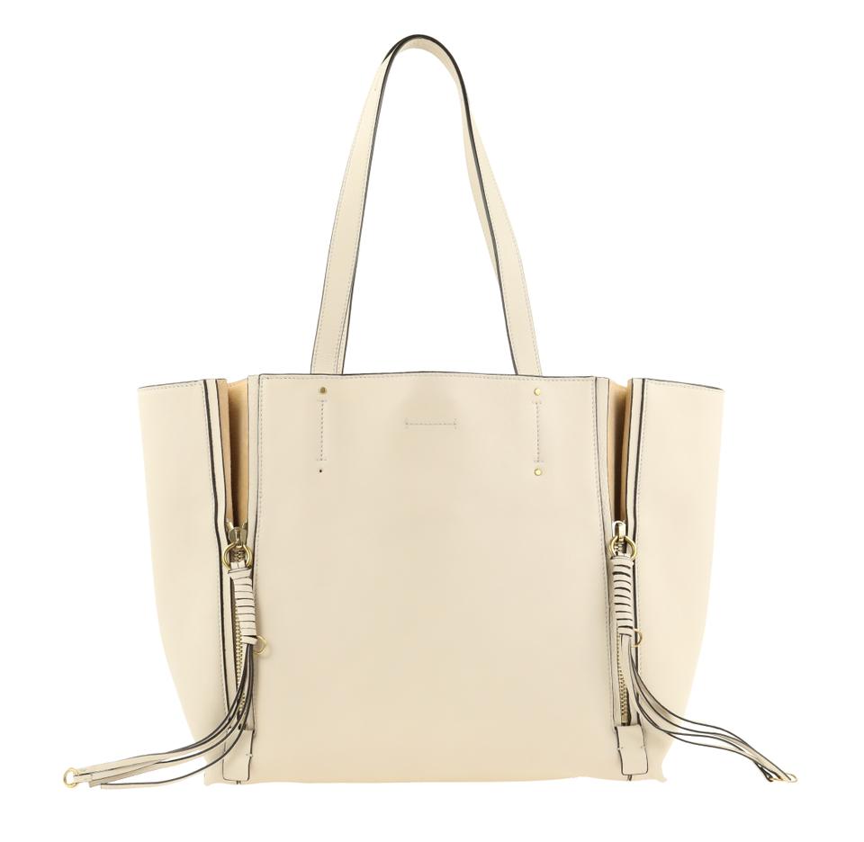 Chloé Bag Milo Medium Beige Leather Tote