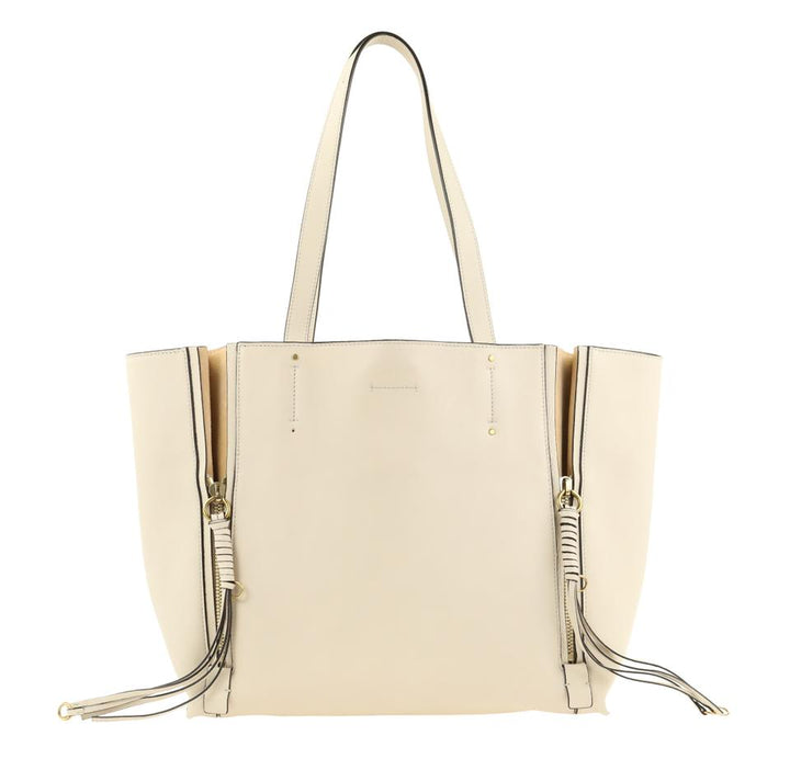 Chloé Bag Milo Medium Beige Leather Tote