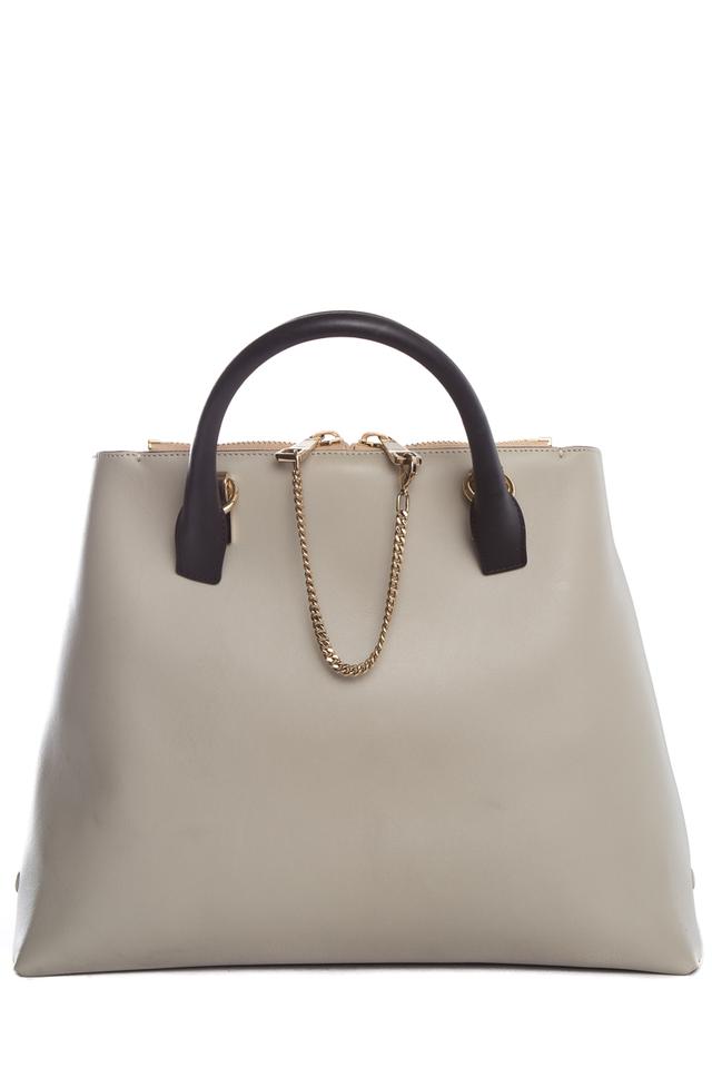 Chloé Baylee Black & Tan Handbag Multicolor Leather Tote