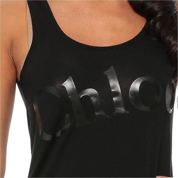 Black cotton dress