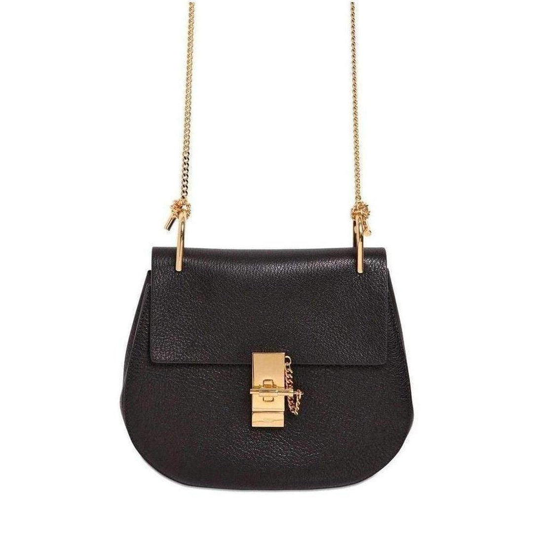 Black Drew Grained Leather Mini Bag