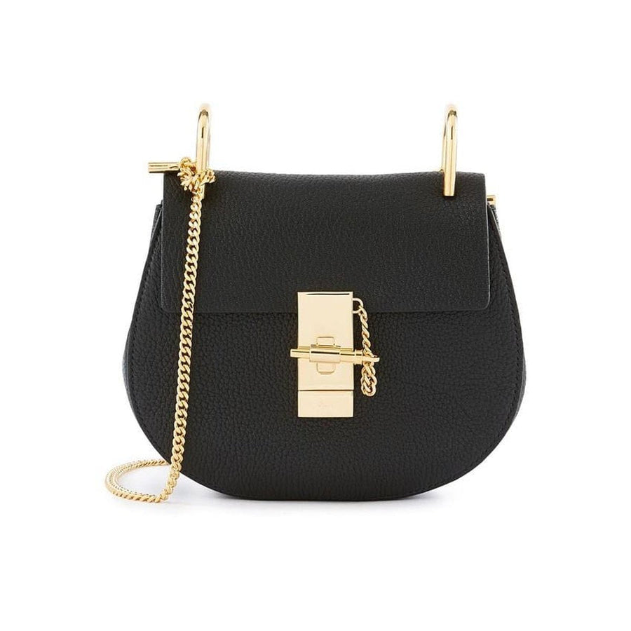 Chloé-Black Drew Grained Leather Mini Bag - Runway Catalog