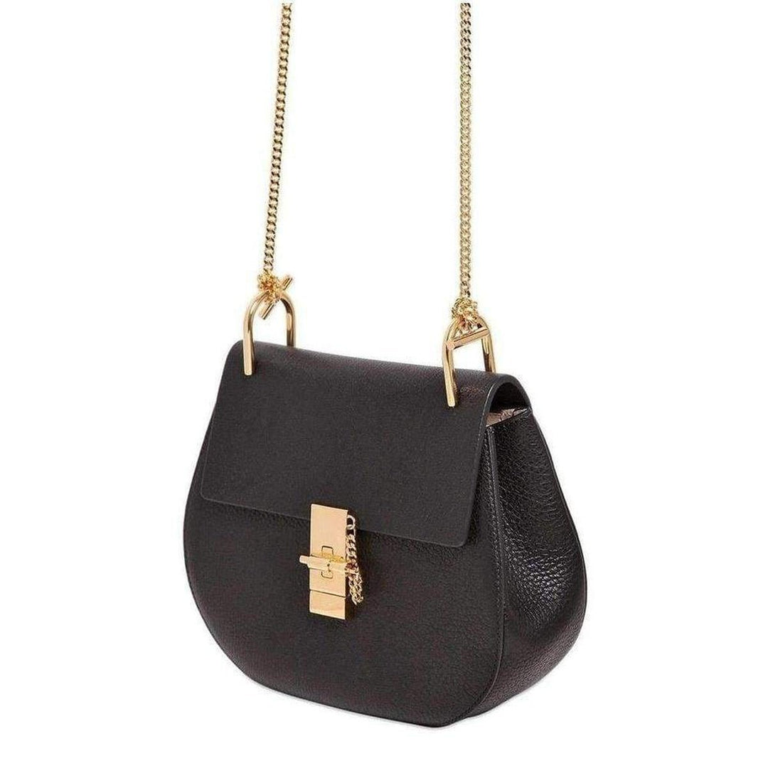 Black Drew Grained Leather Mini Bag