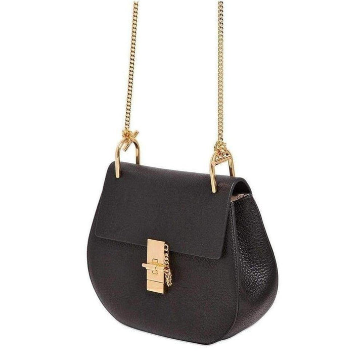 Black Drew Grained Leather Mini Bag