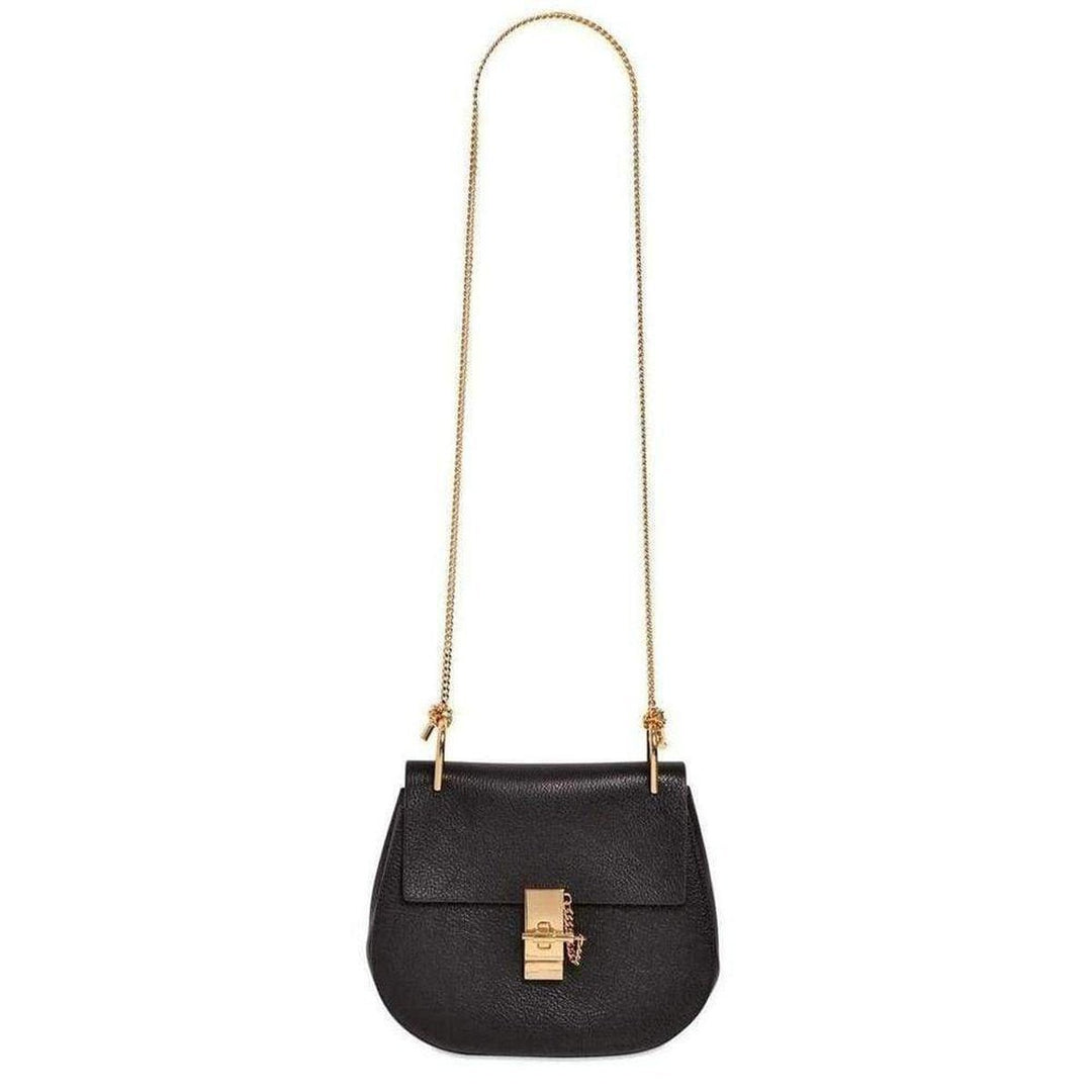 Black Drew Grained Leather Mini Bag
