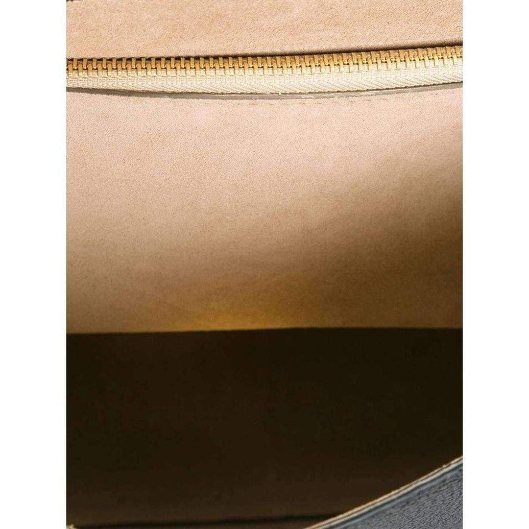 Black Large Drew Grained Nappa Leather Bag