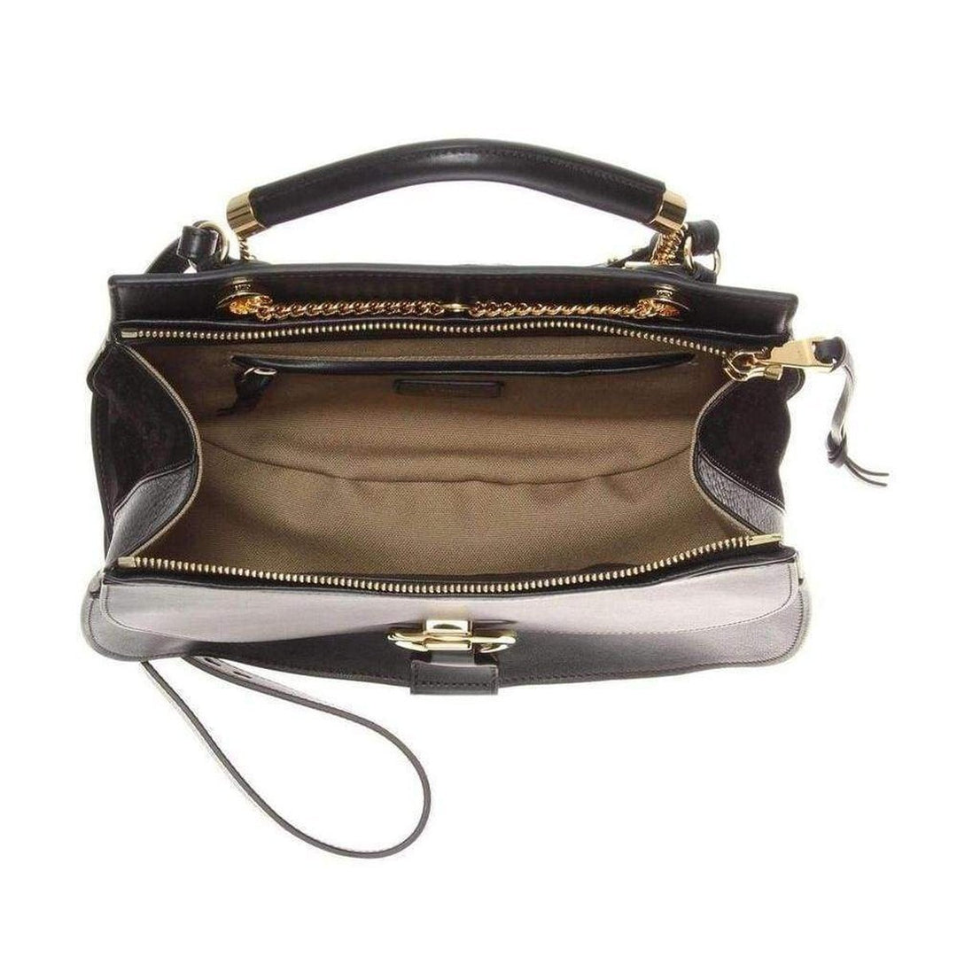 Black Leather Goldie Shoulder Bag