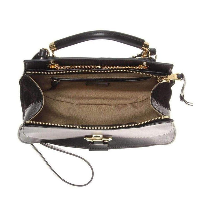 Black Leather Goldie Shoulder Bag