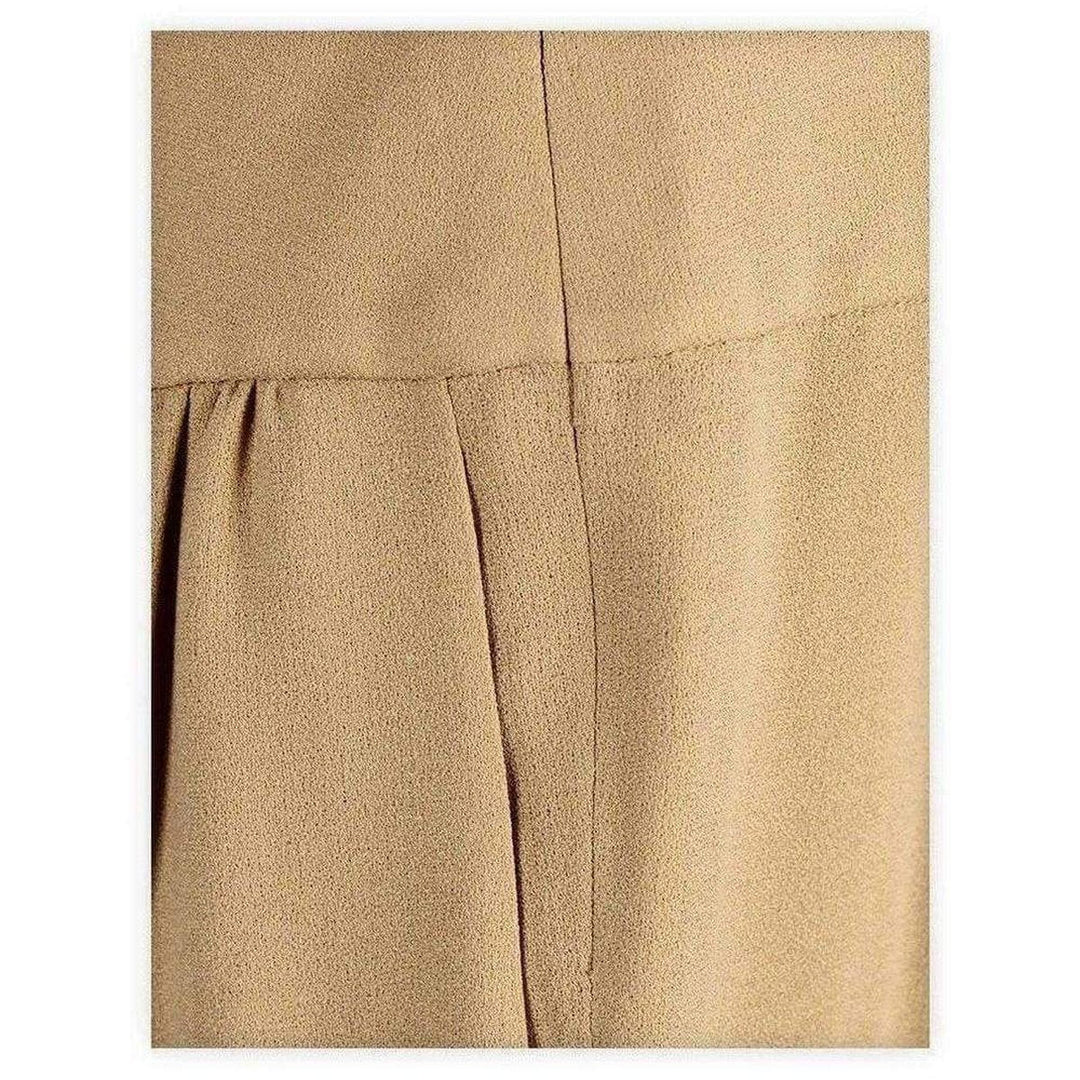 Camel Grained Crepe Pants