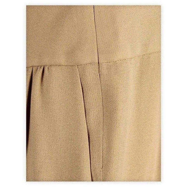 Camel Grained Crepe Pants
