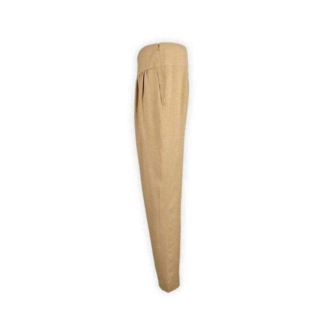 Camel Grained Crepe Pants