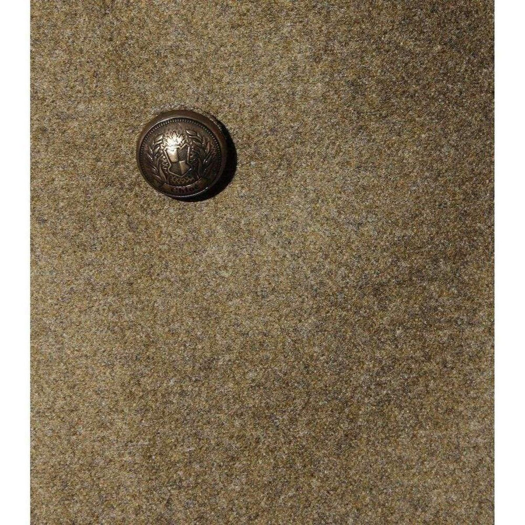 Chine Green Wool Runway Coat
