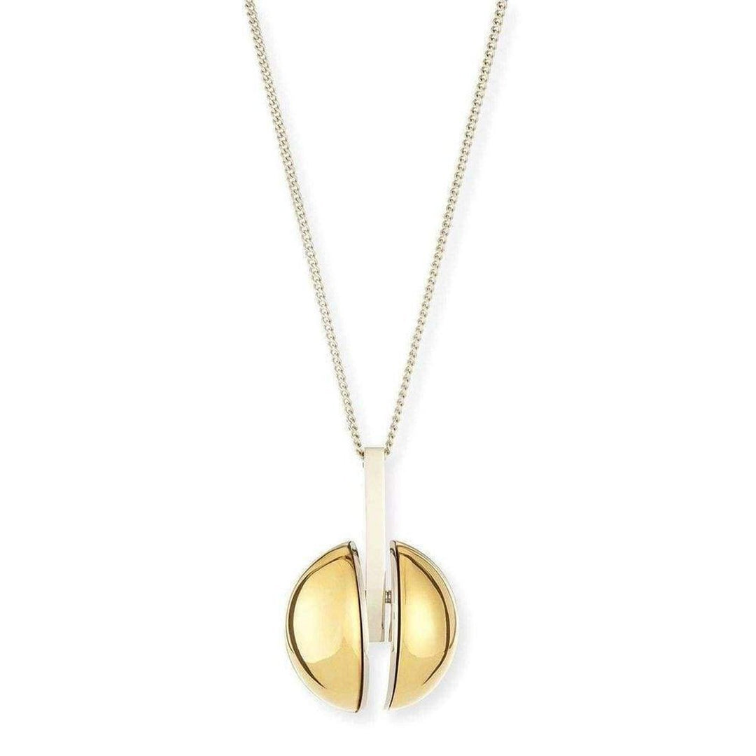 Ellie' Two Tone Golden Pendent Necklace 2O0701-CB7