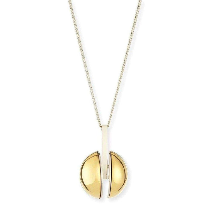 Ellie' Two Tone Golden Pendent Necklace 2O0701-CB7