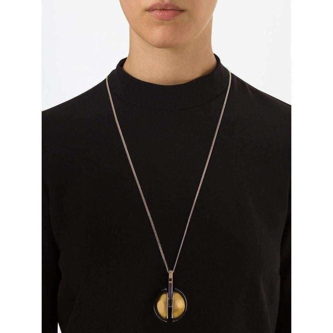 Ellie' Two Tone Golden Pendent Necklace 2O0701-CB7