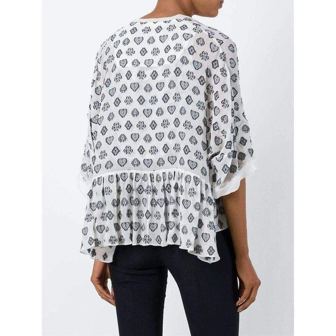 Fil Coupé Two Overlapping Silk Tops