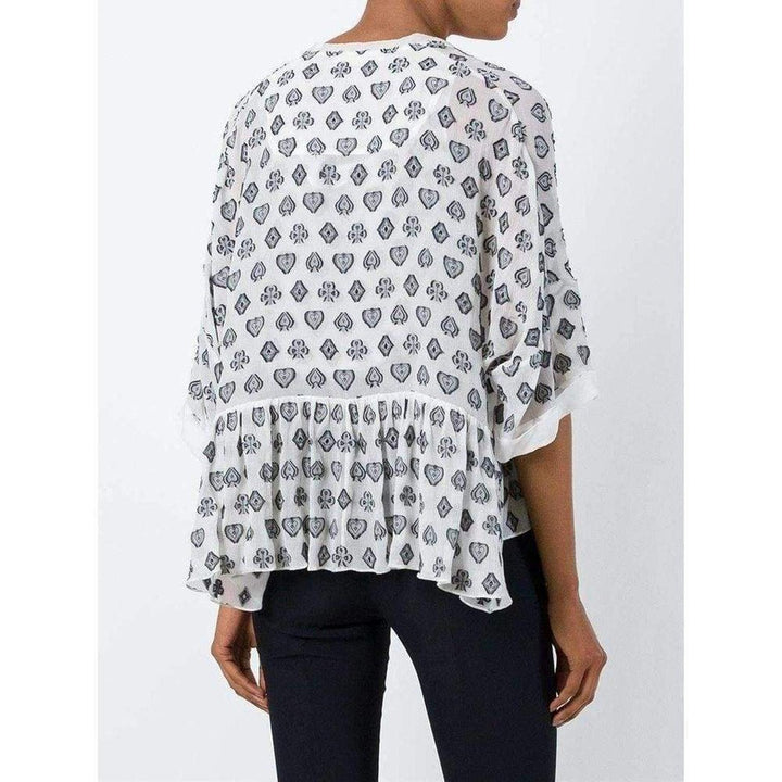 Fil Coupé Two Overlapping Silk Tops