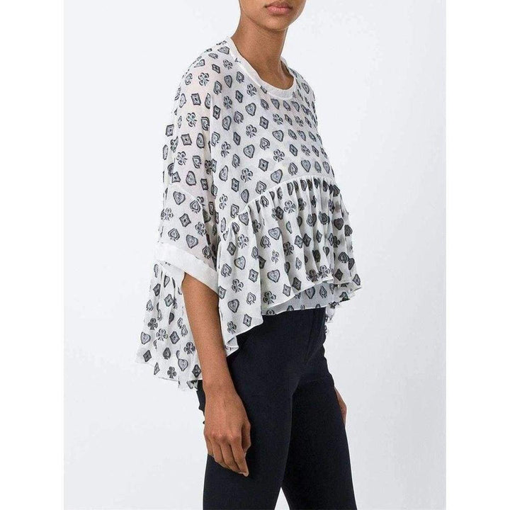 Fil Coupé Two Overlapping Silk Tops