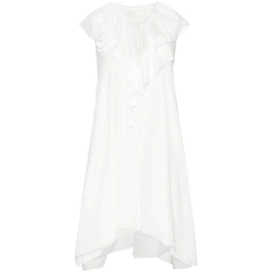 Chloé-Fine Sheer Crepe Dress - Runway Catalog