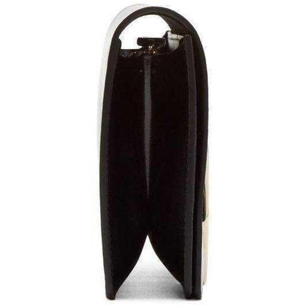 Gabrielle Black Leather Clutch