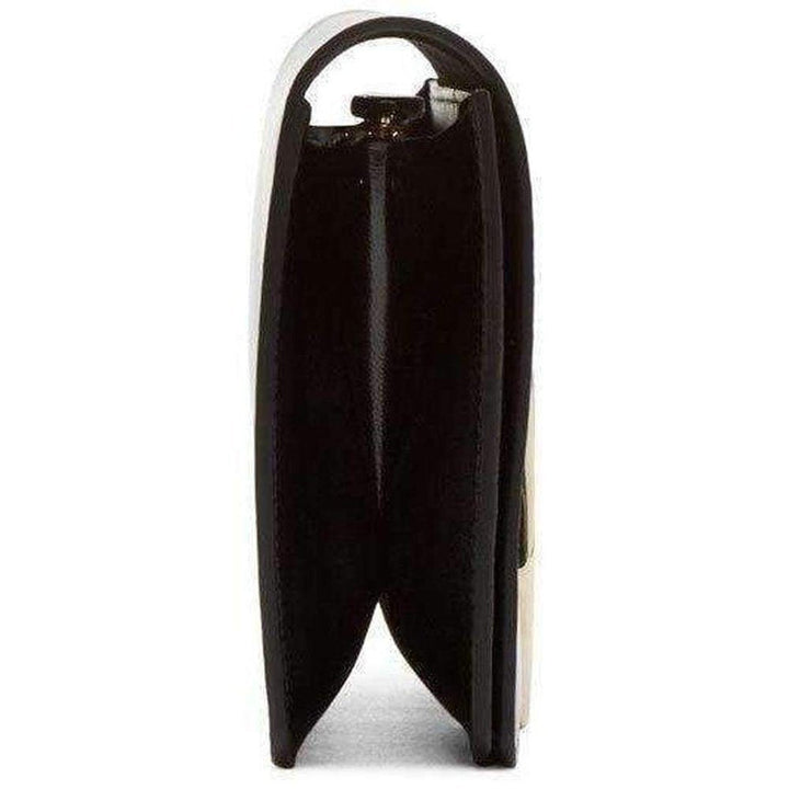 Gabrielle Black Leather Clutch