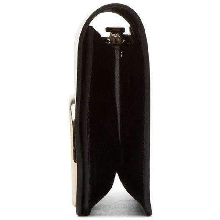 Gabrielle Black Leather Clutch