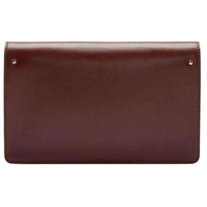 Gabrielle Burgundy Leather Clutch