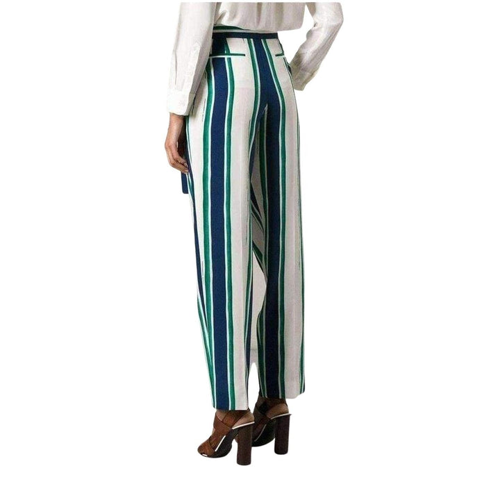 Striped Sarong Silk Trousers
