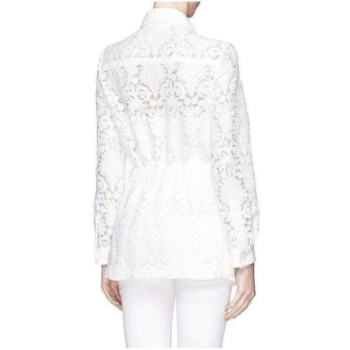 Guipure Embroidery Lace Shirt Coat