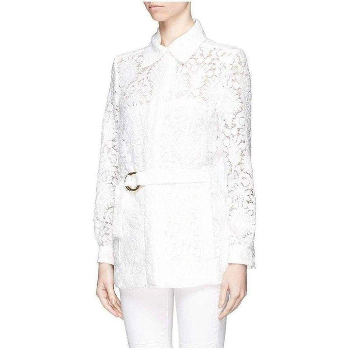 Chloé-Guipure Embroidery Lace Shirt Coat - Runway Catalog