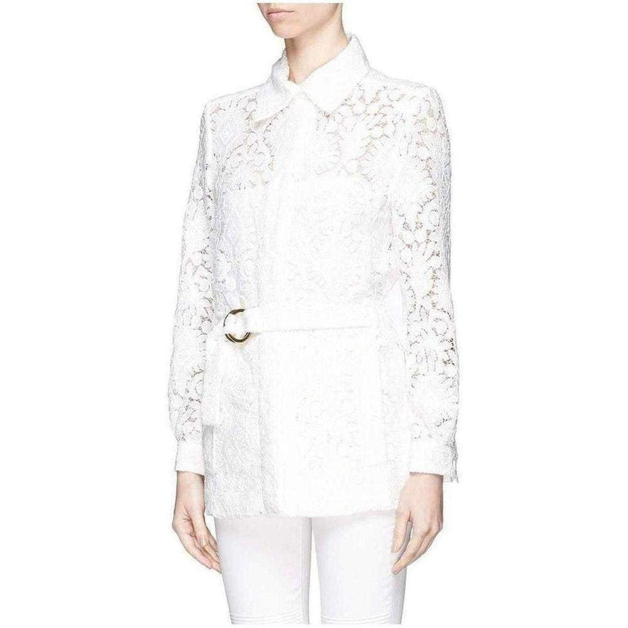 Chloé-Guipure Embroidery Lace Shirt Coat - Runway Catalog