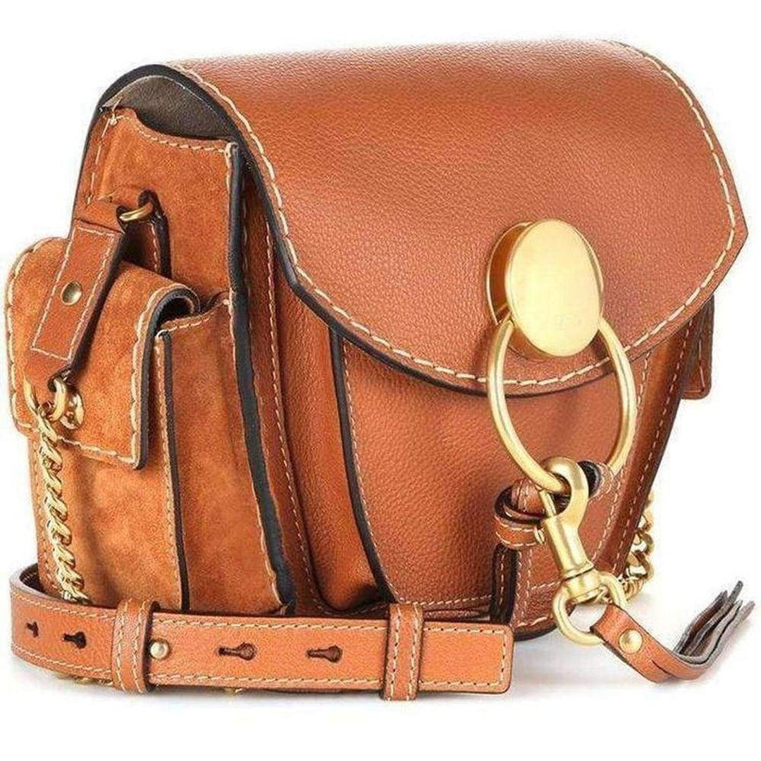 Jodie Mini Leather Bag Caramel
