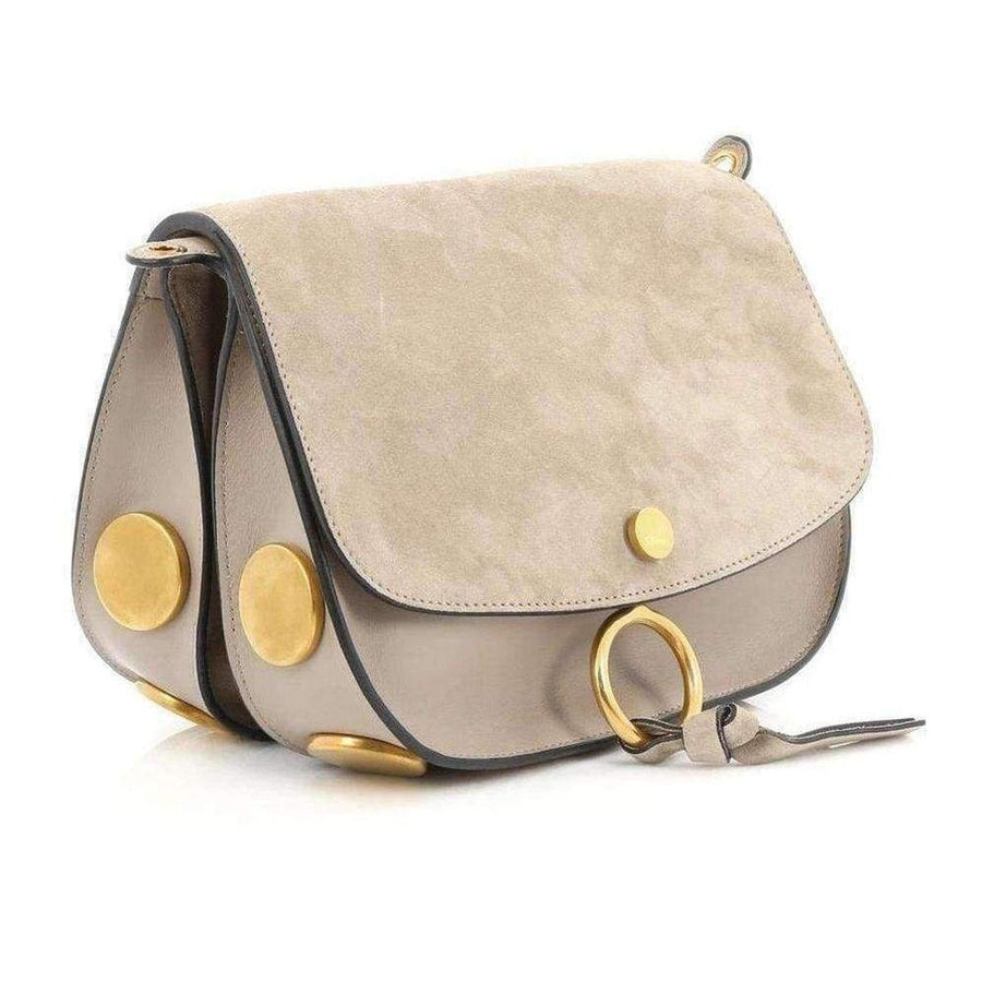 Chloé-Kurtis Beige Leather and Suede Mini Bag - Runway Catalog