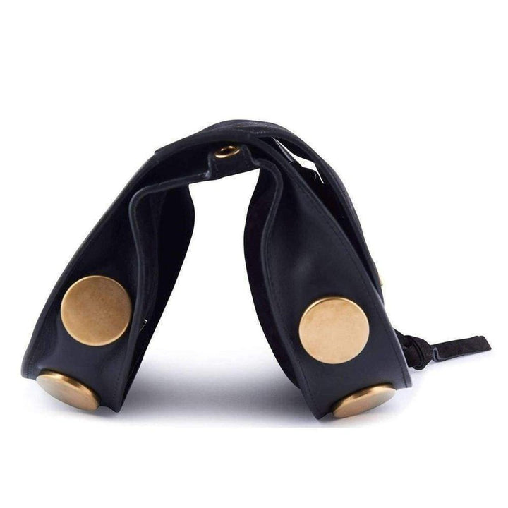 Kurtis Black Leather and Suede Mini Bag