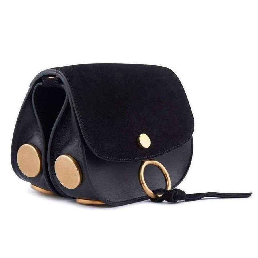 Chloé-Kurtis Black Leather and Suede Mini Bag - Runway Catalog