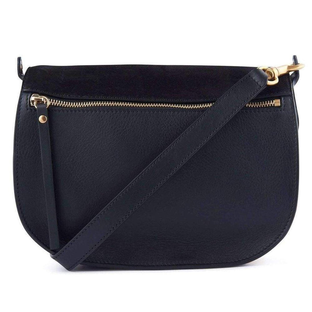 Kurtis Black Leather and Suede Mini Bag