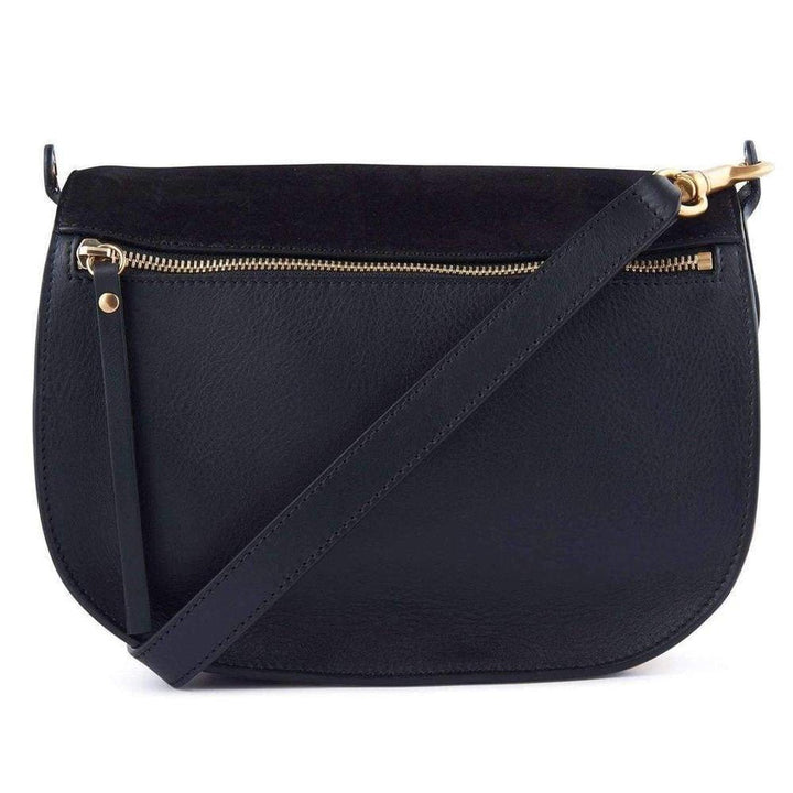 Kurtis Black Leather and Suede Mini Bag