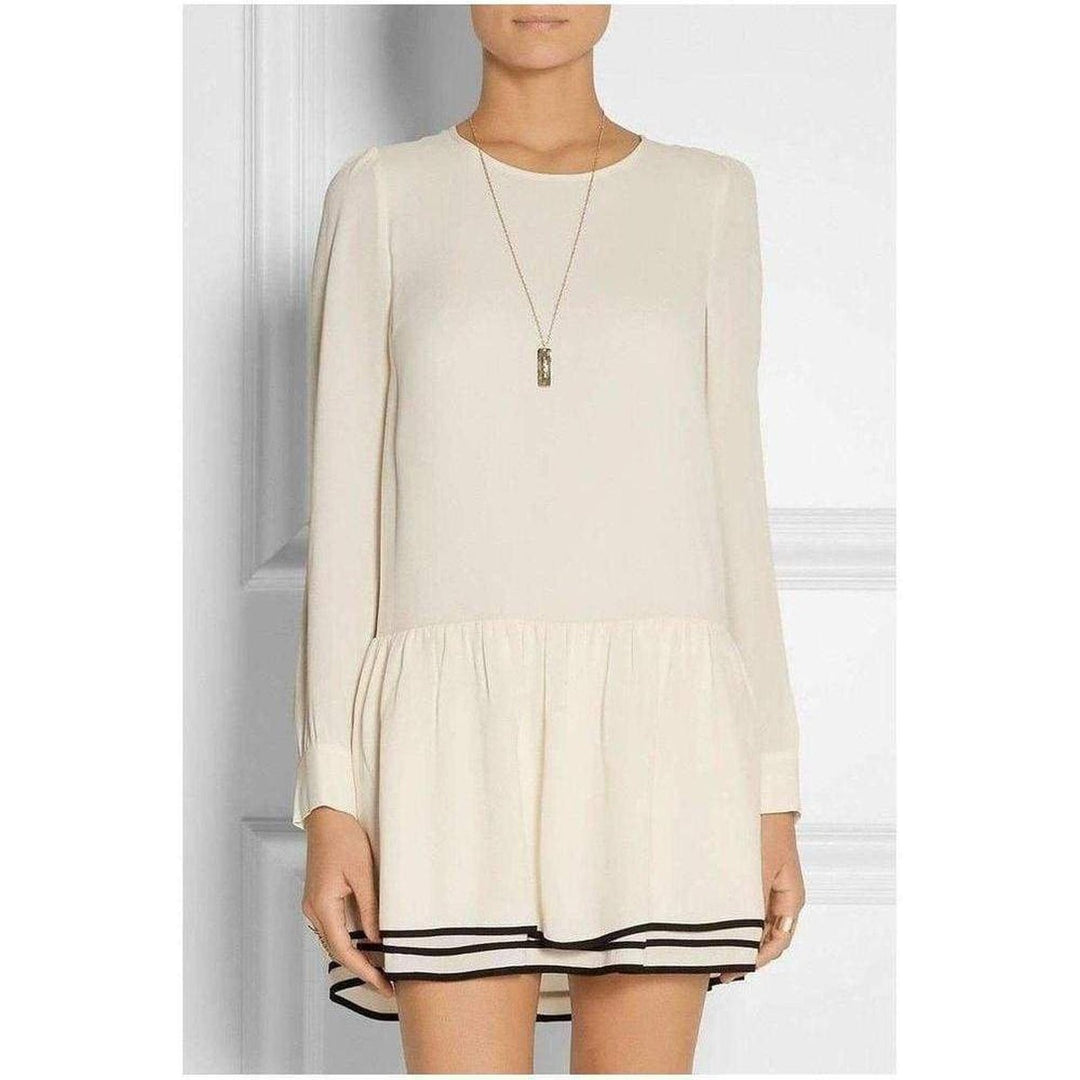 Layered Crepe Mini Dress
