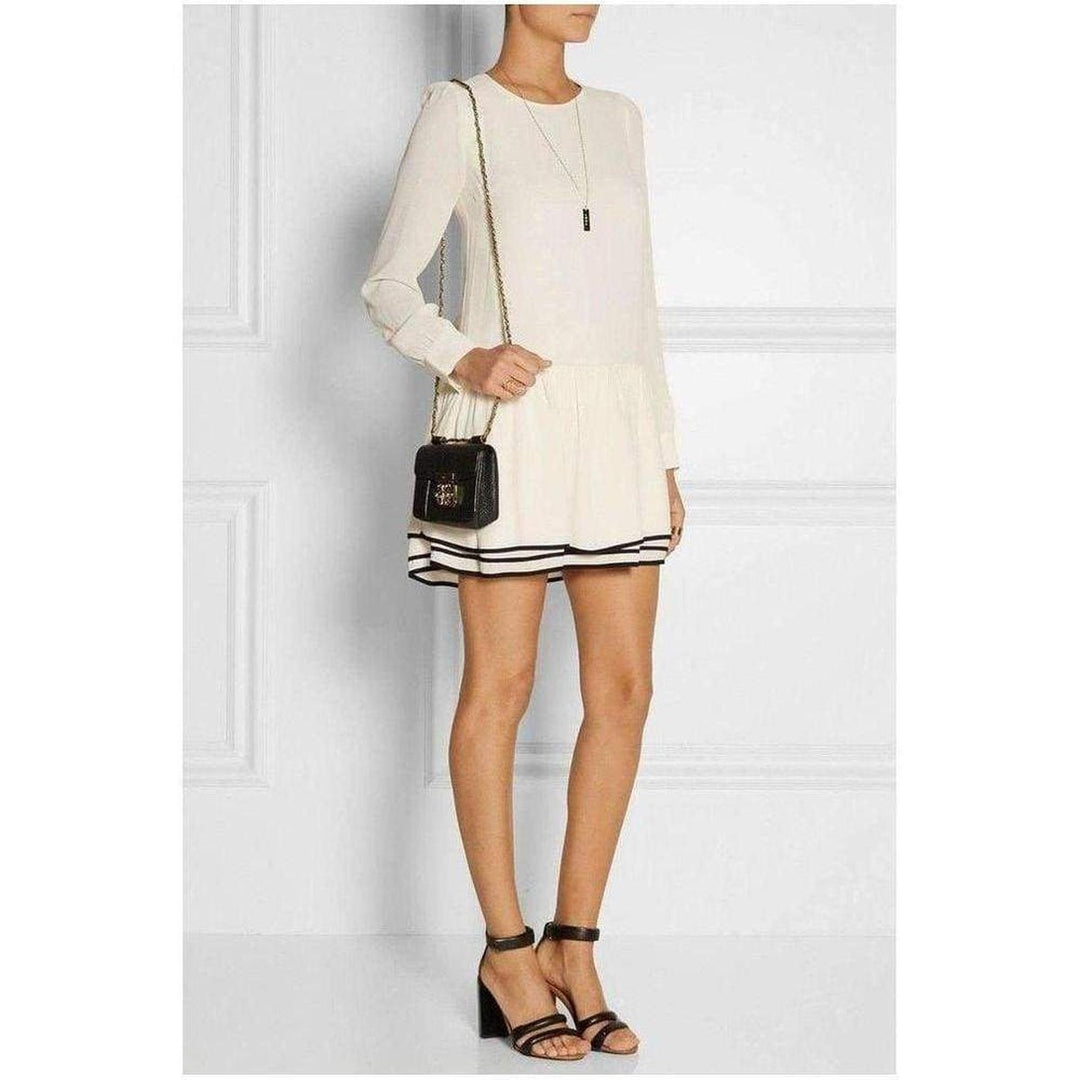 Layered Crepe Mini Dress