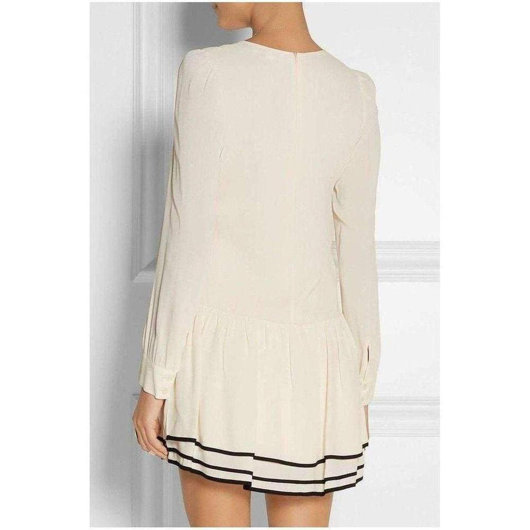 Layered Crepe Mini Dress