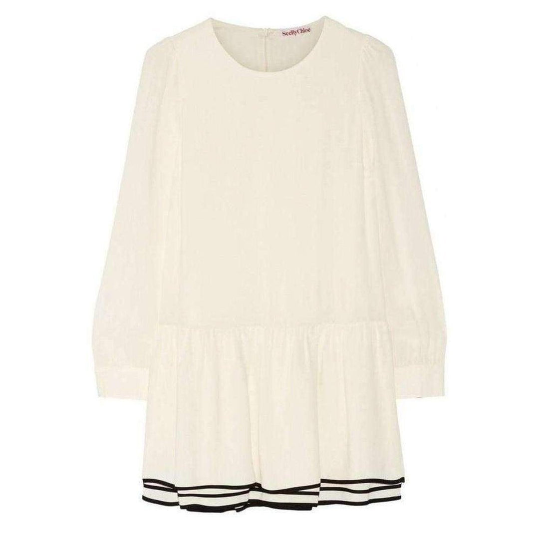 Chloé-Layered Crepe Mini Dress - Runway Catalog