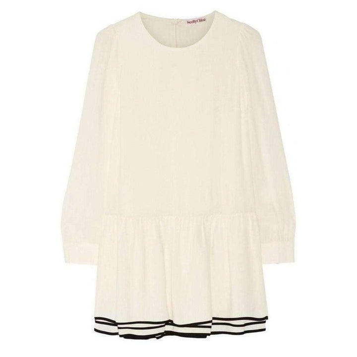 Chloé-Layered Crepe Mini Dress - Runway Catalog