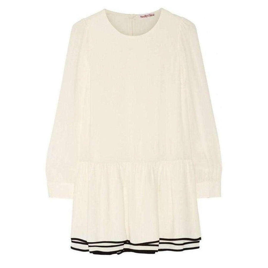 Chloé-Layered Crepe Mini Dress - Runway Catalog