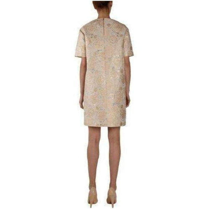 Metallic Jacquard Egg Silk Dress