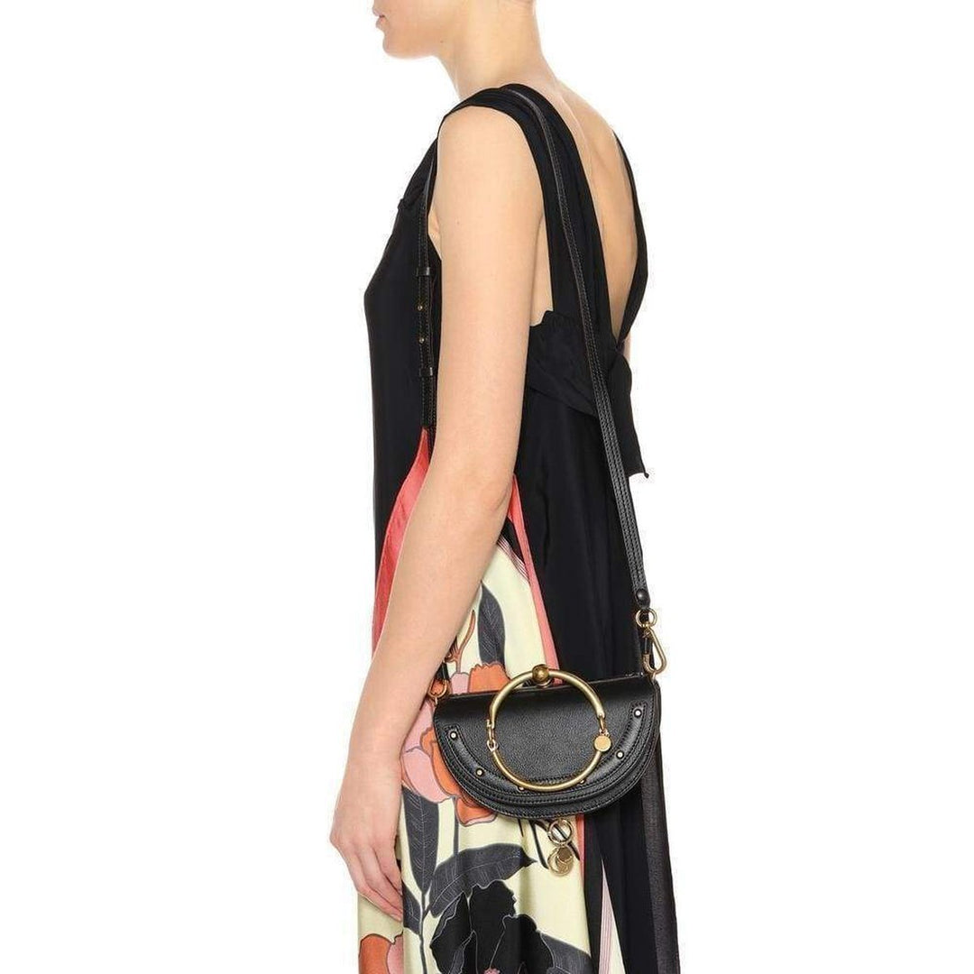 Nile Minaudière Leather Crossbody Bag